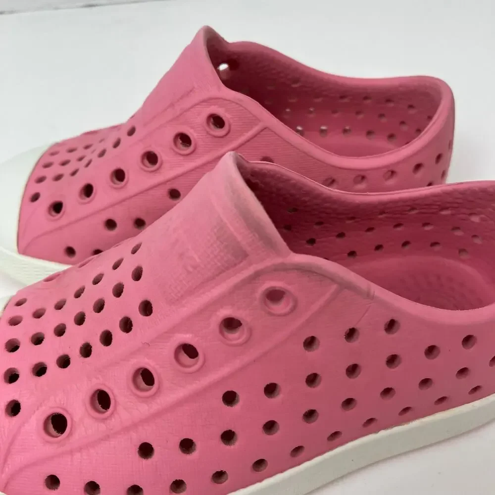 Native Kids Sz C7 Toddler Jefferson Water Shoes Rubber Sneakers Hollywood Pink